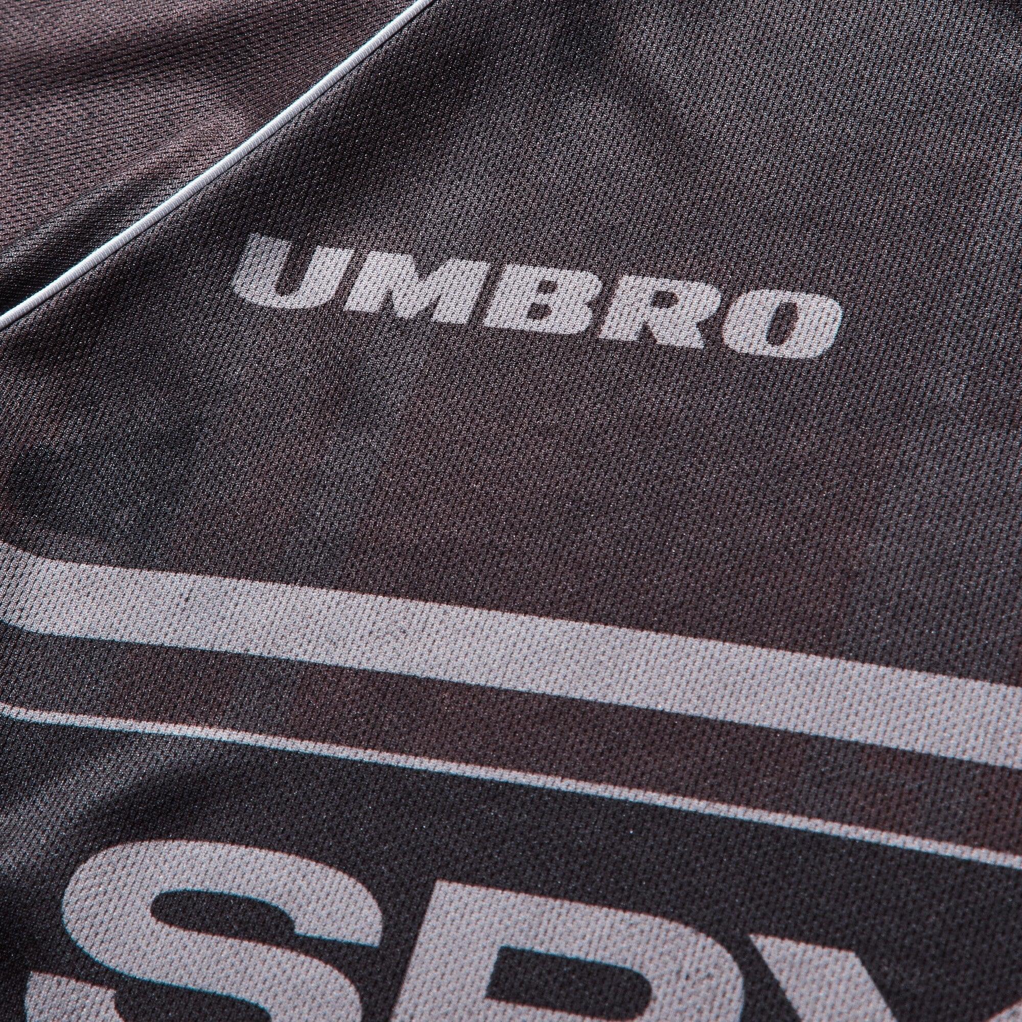 Umbro By Slam Jam Distressed Spycam Polo - Purple/Black - Image 3