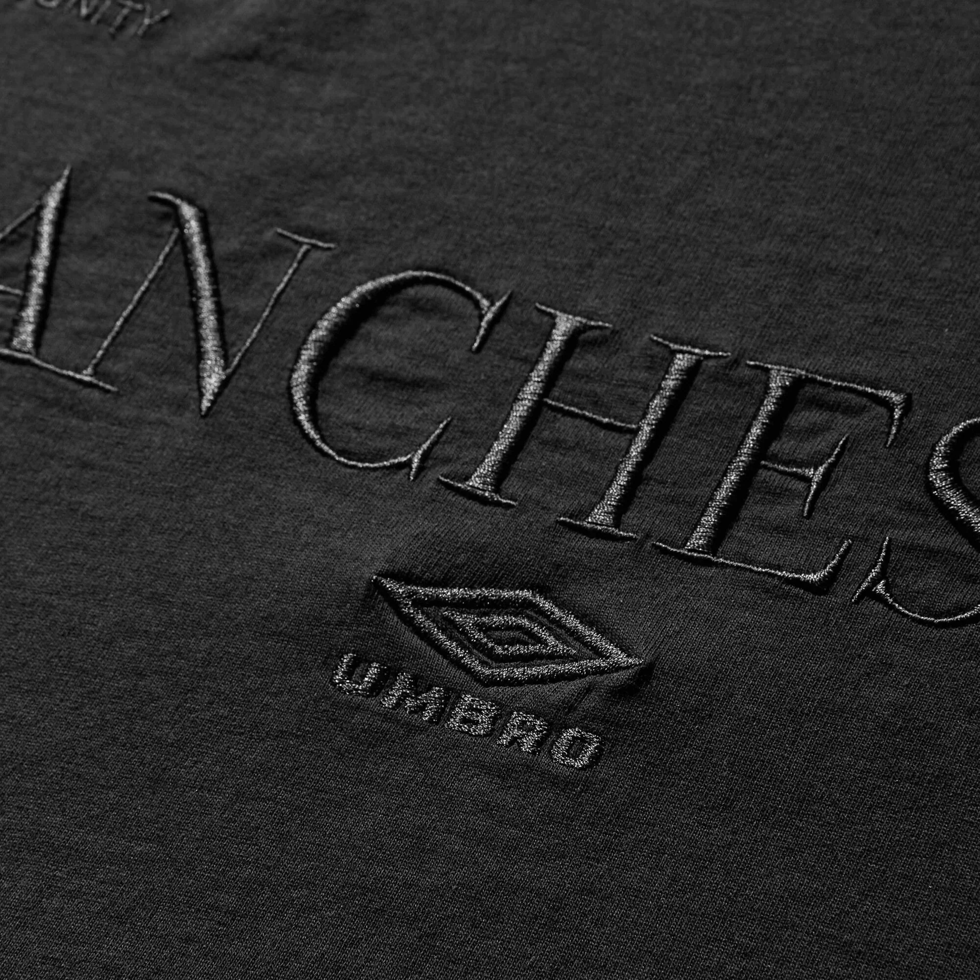 Umbro By Slam Jam Manc T-Shirt - Washed Black - Image 3