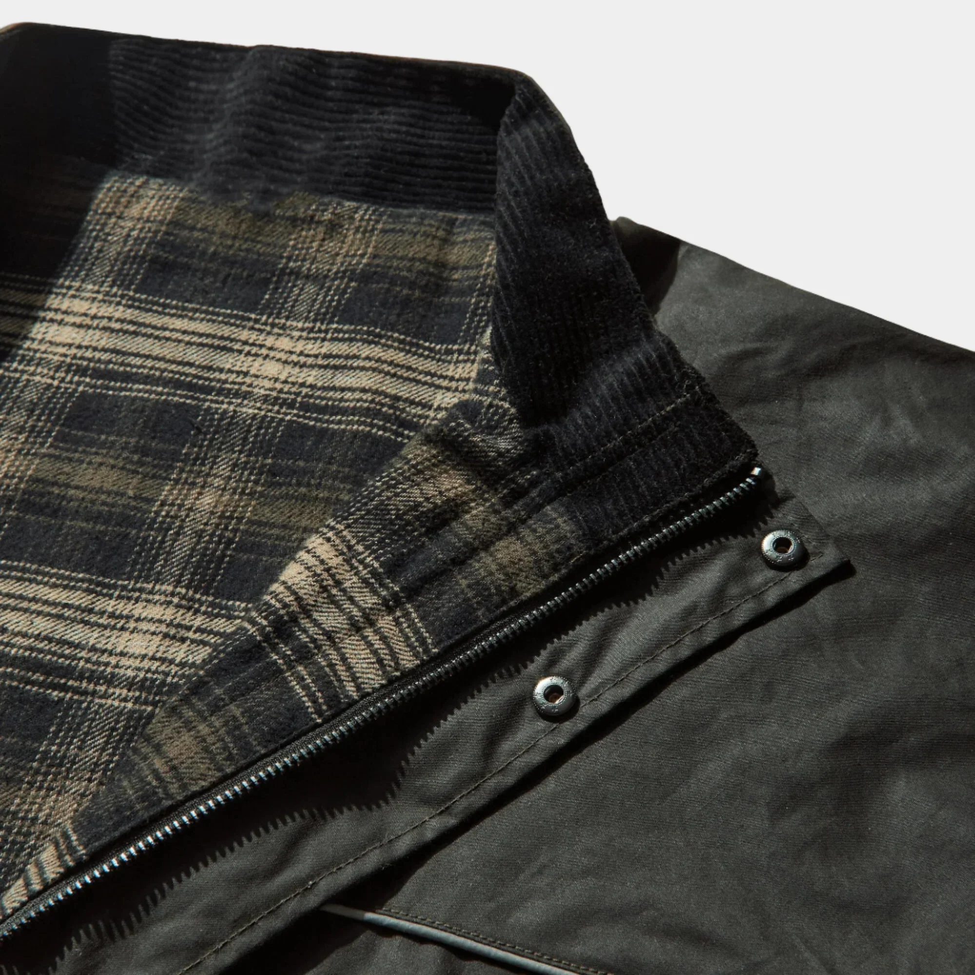 Umbro By Slam Jam Trainer Waxed Jacket - Dark Olive - Image 3