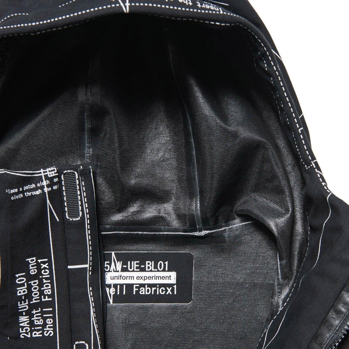 Uniform Experiment Map Out 3 Layer Mountain Parka - Black - Image 2