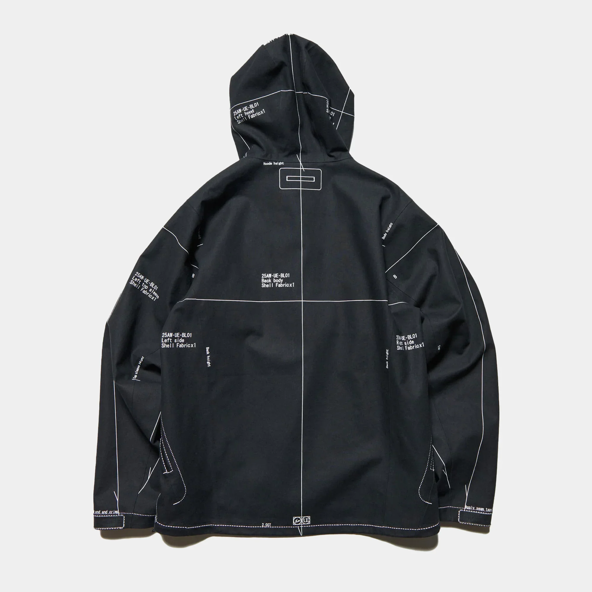 Uniform Experiment Map Out 3 Layer Mountain Parka - Black - Image 3